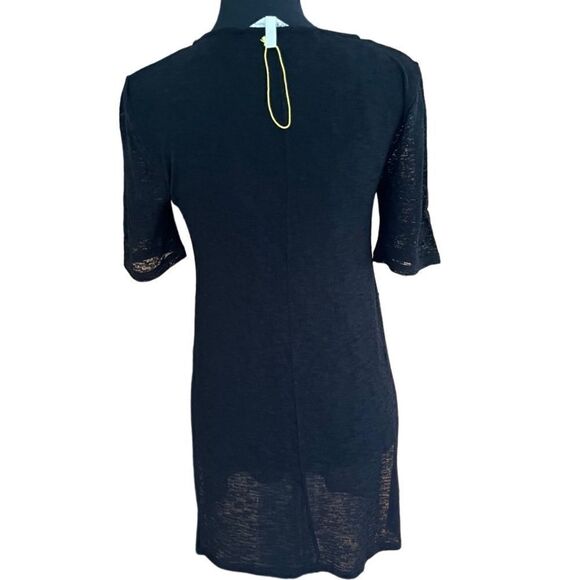 BCBGeneration round neck top with crop tank underneath/semi sheer overlay sz XS - Picture 2 of 6